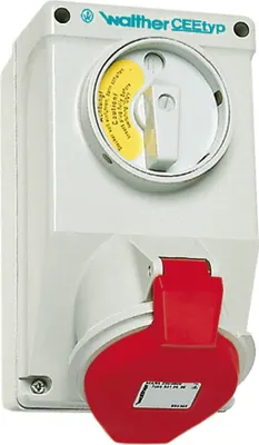 Produktbild von WALTHER-WERKE Wandsteckdose 16A 5P 400V 6h IP44