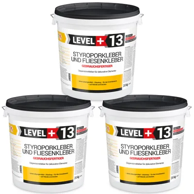 Produktbild von Styroporkleber 60Kg Korkkleber Renovieren Dispersionkleber Für Dekorplatten LEVEL+ RM13