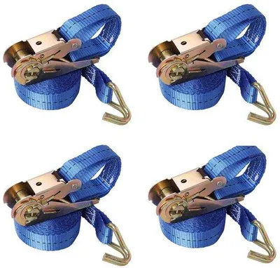 Image de Sangles bleues de 25 mm, 800 daN, avec crochets et cliquets