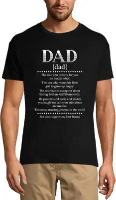 Produktbild von Herren Grafik T-Shirt Papa Definition - emotional – Dad Definition - Emotional – Öko-Verantwortlich Vintage Jahrgang Kurzarm Lustige Druck Geburtstag