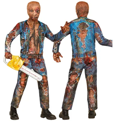 Produktbild von W WIDMANN MILANO Party Fashion - Zombie Kinderkostüm, Set mit Maske, komplettes Outfit für Halloween und Karneval