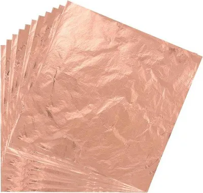 Produktbild von Famanu Imitationsblatt Roségold - 100 Blätter, 14 x 14 cm