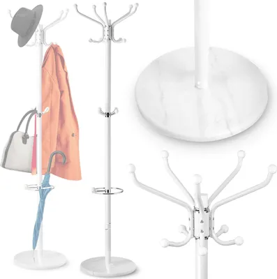 Produktbild von Massido MS-841 Kleiderständer, 14 Haken, 176 cm, weiß