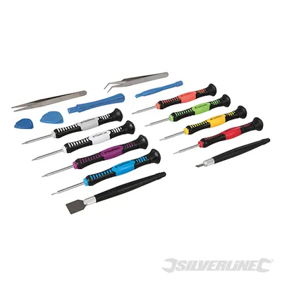 Produktbild von Silverline - Handy-Reparaturwerkzeug, 16-tlg. Satz