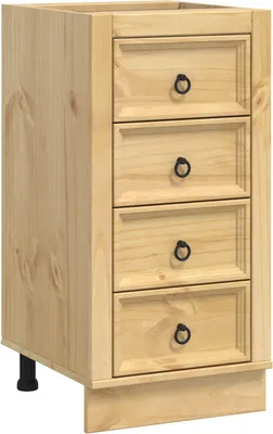 Produktbild von vidaXL Schrank SKI Honigbraun 40 x 46 x 81 cm Massives Kiefernholz