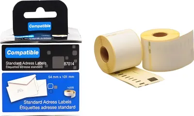 Produktbild von Dymo - Etikett | Papier 101x54mm | Weiß | 1 Rolle