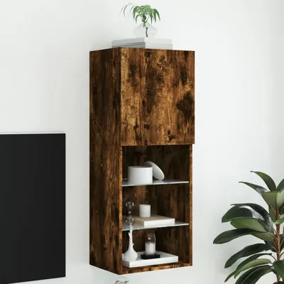 Produktbild von Maison Exclusive - TV-Schrank mit LED-Leuchten Räuchereiche 40,5x30x102 cm