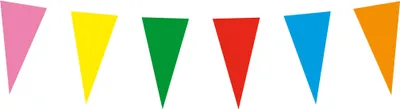 Produktbild von Boland 42021, Fahnenbanner, Karton, Baumwolle, Papier, Mehrfarbig, 120 mm, 210 mm, 60 g