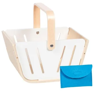 Image de Panier à provisions en bois Goki avec porte-monnaie - MiniShopper
