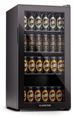 Obrázek produktu pro KlarsteinBeersafe 74 Slim, lednice, 74 litrů, 3 police, panoramatická skleněná dvířka