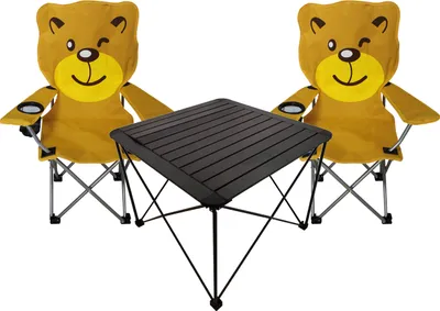Image de ensemble de 3 sièges pour enfants Table pour enfants 2 chaises pour enfants Chaise de pêcheur Groupe de sièges