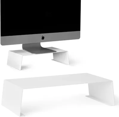 Obrázok produktu pre Držiak monitora – podstavec na monitor – ergonomický stojan – celokovová konštrukcia – 1,9 kg – biela farba