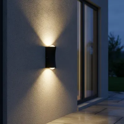 Productafbeelding van Wandlamp Azar antraciet, AI-gegenereerde afbeelding