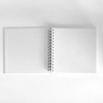 Produktbild von DP Craft Scrapbook-Album Weiß mit Silberornamenten 20,5 × 20,5 cm