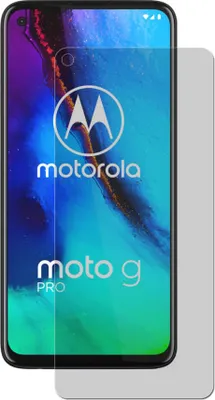 A screen protector is shown partially covering a smartphone screen.