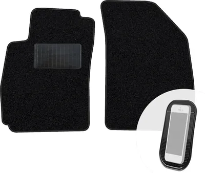 Produktbild von moto-MOLTICO Vorne Fußmatten Auto Velours Autoteppiche Schwarz Automatten Set 2-teilig passend für Chevrolet Epica 2006-2012