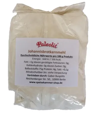 Produktbild von 300g Paleolit Johannisbrotkernmehl E410 Verdickungsmittel Stabilisator Geliermittel / glutenfrei
