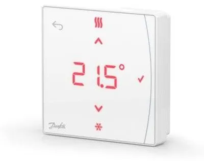 Produktbild von Danfoss 088U2122, Mechanisches Thermostat, Room, ZigBee, 2400 MHz, Weiß, IP20