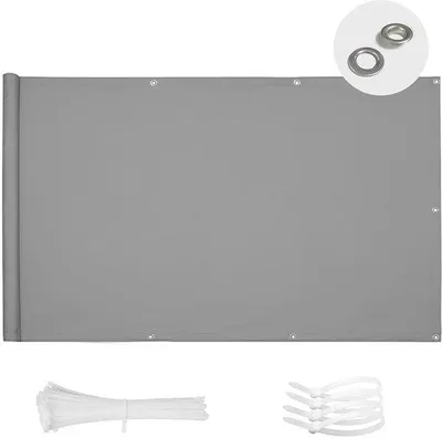 Image de Brise-vue pour balcon, 100 % polyester, 1 pièce