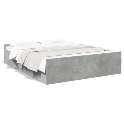 Obrázok produktu pre vidaXL Rám postele so zásuvkami betónová sivá 140x200 cm materiál na báze dreva