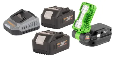 Obrázek produktu pro Procraft LL20bb dobíjecí LED reflektor 20 V 500 lm + 2x dobíjecí baterie 4,0 Ah + nabíječka