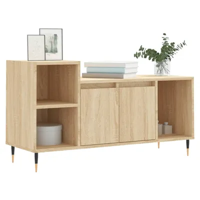 Produktbild von "2026 Aktion"TV-Schrank Industriestil - CLORIS - Fernsehenschrank - Sonoma-Eiche 100x35x55 cm Holzwerkstoff - NeuMöbel1488074