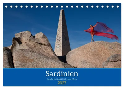 Produktbild von Sardinien - Landschaftsaktbilder am Meer (Tischkalender 2027 DIN A5 quer), CALVENDO Monatskalender