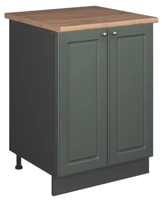 Image de Meuble bas sous-évier Vicco Fame-Line Vert Or Campagne/Anthracite 60cm, Model 65274