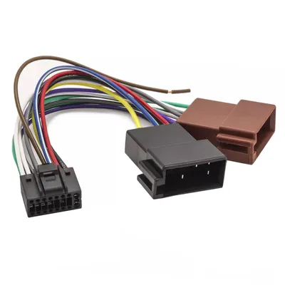 Produktbild von I39 Autoradio Kabeladapter 17 cm – DIN auf ISO Stecker 16-Pin Kabelbaum kompatibel mit JVC