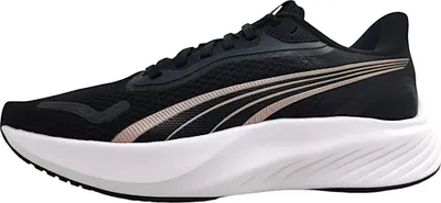 Image de Chaussures de sport Puma Pounce Lite pour femmes, chaussures d'entraînement, modèle à lacets, couleur noire, style décontracté