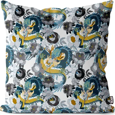 Produktbild von VOID China Drache Kunst Kissenbezug Kissenhülle Sofakissen Kissen Deko Outdoor-Kissen Dekokissen