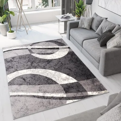 Produktbild von Tapiso Teppich DREAM Modern Creme Grau Hellgrau Wohnzimmer  250 x 300 cm