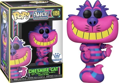 Zdjęcie produktu dla Funko POP Disney Alice in Wonderland 1059 Cheshire Cat Blacklight Special Edition Limitowana Świecąca Figurka Kolekcjonerska