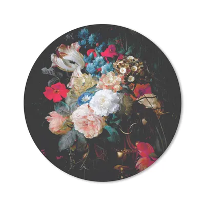 Produktbild von MuchoWow® Mauspad Mousepad Blumen - Blumenstrauß - Regenbogen 50x50 cm - Mousepads - Maus Mat - Pad - Mausunterlage - Vinyl