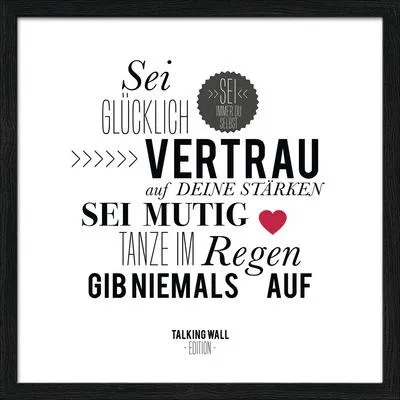 Produktbild von Gerahmtes Bild Red Heart 33x33 cm