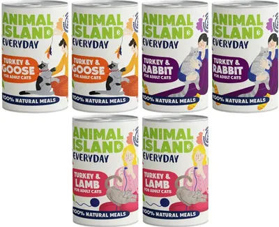 Produktbild von ANIMAL ISLAND Everyday Turkey and rabbit - nassfutter für Katzen - 400g