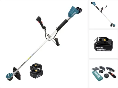 Zdjęcie produktu dla Makita DUR 368 AM Akumulatorowa wykaszarka szczotkowa 36 V ( 2 x 18 V ) dwuręczna bezszczotkowa + 2x akumulator 4,0 Ah - bez ładowarki