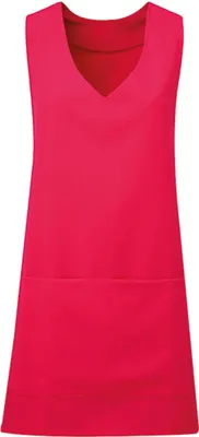 Produktbild von Premier Workwear PR177 | Tunika-Schürze Tulip Wrap Around Tunic, 83 cm lang - Farbe: Hot Pink (ca. Pantone 215C) - Größe: S/M