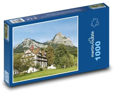 Obrázok produktu pre Puzzle 1000 Švajčiarsko - vidiecky dom - martinpuzzle