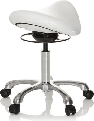 Obrázek produktu pro hjh OFFICE Sedlová stolička ORTHO SIT Rolovací stolička Pracovní stolička, ergonomická stolička pro kancelářskou praxi domácí kancelář, Imitace kůže