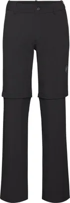 Schwarze Wanderhose mit abnehmbaren Beinen; Modell "Hiking V Zip Off Pants" von Mammut.