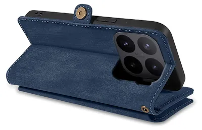 Produktbild von Handy Hülle für Xiaomi 17T Pro Geldbeutel Geldbörse RFID Schutz Klapphülle Cover Schutzhülle Wallet Farbe: Blau