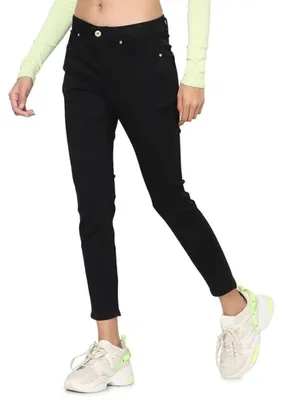 Image de Pantalon skinny Wauw Life Mid noir pour femme, taille XS