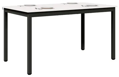Immagine prodotto di vidaXL Tavolo da pranzo bianco 140 x 80 x 75 cm in legno di pino massiccio