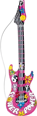 Produktbild von Aufblasbare Super Flower Power Gitarre