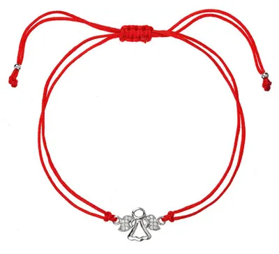 Immagine prodotto di Bracciale cabala rosso con cherubino 13020.3