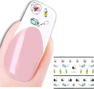 Produktbild von 3D Nagel Sticker Nail Art Aufkleber Nagellack Blume Design