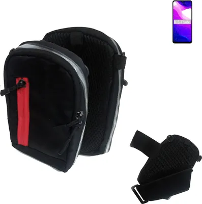 Produktbild von K-S-Trade Outdoor Gürteltasche Holster Umhängetasche kompatibel mit Xiaomi Mi 10 Lite 5G schwarz Handy Tasche Case travelbag Schutz Hülle Handy