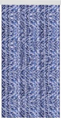 Immagine prodotto di Tenda in pile 160x185 cm in blu screziato - bianco - argento, molti colori