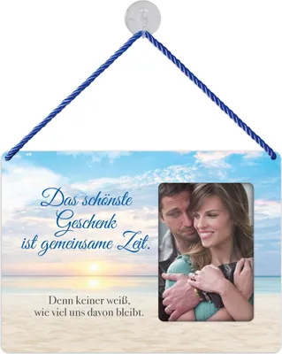 Produktbild von Fotorahmen aus Blech: gemeinsame  Zeit, 25x18cm, Bilderrahmen Fotos Bilder